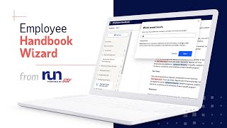 New Employee Handbook in RUN Powered by ADP® [upl. by Anecuza]