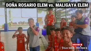 DOÑA ROSARIO ELEM vs MALIGAYA ELEM ELEMENTARY BASKETBALL [upl. by Mikkel]