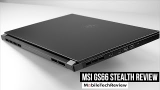 MSI GS66 Stealth Review 2020 Intel 10th Gen [upl. by Yrrek]