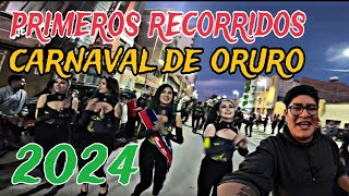 Primeros Recorridos Rumbo al Carnaval de ORURO 2024 [upl. by Nnhoj418]