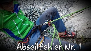 Abseilen Fehler Nr1  Fehlerpotential amp Lösung  Kurzprusik [upl. by Biebel672]