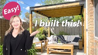 Easy Pergola  How i built this pergola in a couple of days [upl. by Mikes]