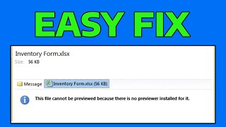 How To Fix This File Cannot Be Previewed Because There Is No Previewer Installed for It Outlook [upl. by Pierce]