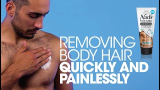 How to remove body hair with Nads For Men Hair Removal Cream  Demo Video  Tutorial [upl. by Billi]