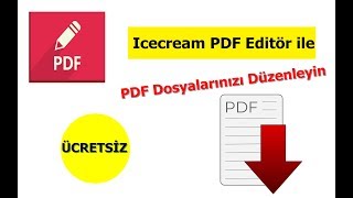 PDF DÜZENLEME PROGRAMI  ICECREAM PDF EDİTOR Ücretsiz [upl. by Philo]