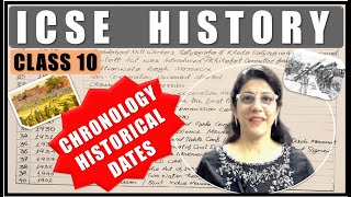 HISTORY  IMPORTANT EVENTS WITH DATES  ICSE BOARD CLASS 10 2024  CHRONOLOGY OF EVENTS [upl. by Lello]