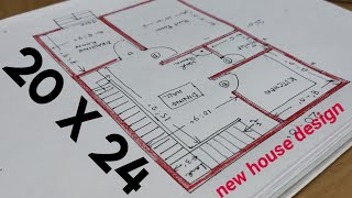 20 x 24 HOUSE BUILDING PLAN II 2024 GHAR KA NAKSHA II SMALL HOUSE PLAN [upl. by Suoivatnom372]