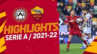 UdineseRoma 11  Serie A Highlights 202122 [upl. by Lraed]