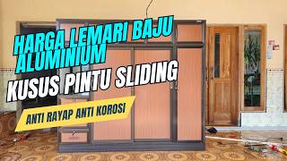 HARGA LEMARI PAKAIAN ALUMINIUM 4 PINTU pandawaaluminium [upl. by Rochell]