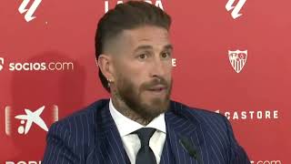 SEVILLA FC  SERGIO RAMOS cuestiona la actitud de RUBIALES tras su BESO a JENNI [upl. by Allrud]