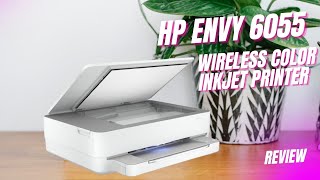 HP Envy 6055 Wireless Color Inkjet Printer Review 2023 [upl. by Ardisj]