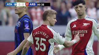 🔴LIVE  Atalanta vs Arsenal  UEFA Champions League 2425  Match Live PES 21 Simulation Gameplay [upl. by Ysiad77]