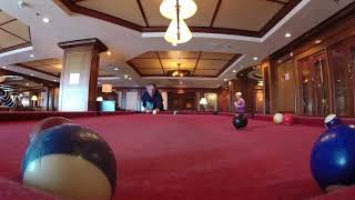 Gyroscopic Self Leveling Pool Tables on Royal Caribbean Radiance of the Seas Cruise Ship [upl. by Ymeon]