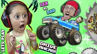 MONSTER TRUCKS ON MY HEAD Duddy vs Lex Lets Play DRIVE AHEAD FGTEEV Crashing Stunt Vehicles [upl. by Eornom]