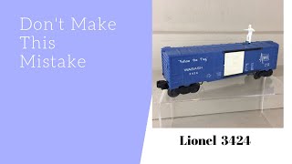 Brakeman 3424 Lionel Car Tune Up [upl. by Ransom66]