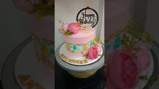 Cakes designs theme chocolate flavor fancy trending amazing recipes ytshorts birthdaycake [upl. by Eislel]