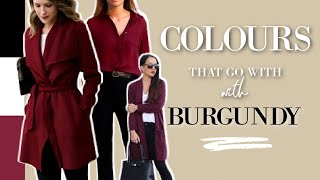 8 Colors That Go With BURGUNDY and look EXPENSIVE [upl. by Yarehs]