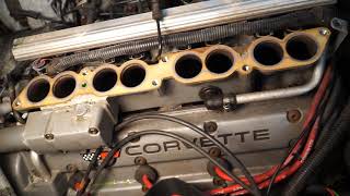 C4 Corvette ZR1 LT5 Plenum removal top end disassembly Part 1 of many of my Barn find restoration [upl. by Issak]