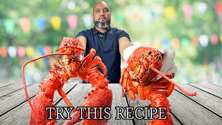 Lobster with garlic and herbs  Lobster recipe [upl. by Anwahsed]