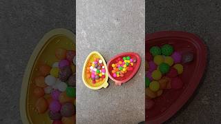 Kinder joy egg with colorful yums bounties 🎊shorts ytshorts kinderjoy kinderjoyegg [upl. by Fahland]