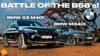 2024 BMW X3 M40i vs BMW M340i Battle of the B58s Performance SUV vs Performance Sedan  UpShift [upl. by Farant]