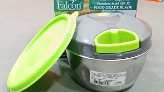 Vegetable Chopper Falcon with new improved stainless steel 420 j2 food grade blade [upl. by Donnie]