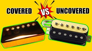 Quick Comparison Covered VS Uncovered Les Paul Humbucker Pickups  Seymour Duncan 59 Neck JB Bridge [upl. by Aicile]