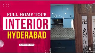 Tour of Stunning 2BHK house at suchitra Hyderabad  inscape Interiors Design [upl. by Ttirb]