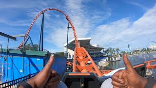 Icebreaker Front Row POV at Seaworld Orlando [upl. by Nnalorac892]