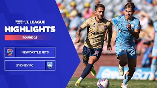 Newcastle Jets v Sydney FC  Highlights  Isuzu UTE ALeague 202324  Round 23 [upl. by Enomys]