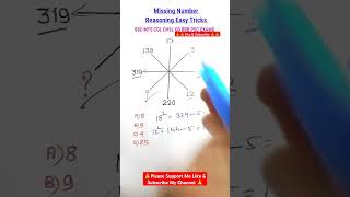 Missing Number  Reasoning Easy Tricks  Part5 [upl. by Ahsat]