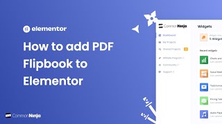 How to add PDF Flipbook to Elementor [upl. by Rape]