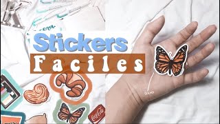 ¿COMO HACER STICKERS✨  3 maneras fáciles para que hagas tus propios Stickers🤯 [upl. by Geralda]