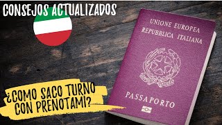 ¿CÓMO SACAR TURNO PARA PASAPORTE Y CIUDADANÍA CON PRENOTMI  CIUDADANÍA ITALIANA [upl. by Rahcir]