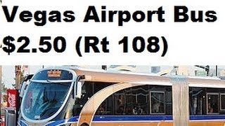 Las vegas Public transportation to airport 250 from north strip From start to finish [upl. by Vedi]