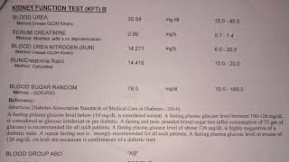 kidney function test in detail and its normal valueureacreatinineBlood urea nitrogenRBS normal [upl. by Smiley]