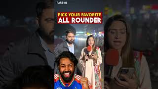 PICK YOUR FAVORITE ALL ROUNDER quiz cricket foryou fypシ゚ guesstheplayer quiztime viralvideo [upl. by Eelra]