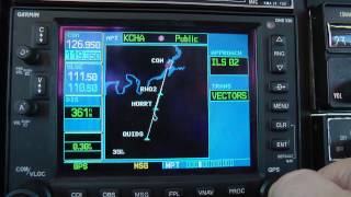 GARMIN 530 Inflight Instruction Video [upl. by Ettevey]