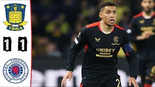 Brøndby IF vs Rangers 11 Highlights  UEFA Europa League  20212022 [upl. by Eilata39]