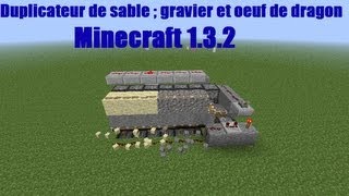 duplicateur de sable  gravier  oeuf de dragon Minecraft 132 [upl. by Aenert]