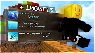 ¡LOS 3 MEJORES TEXTURE PACKS DE COLOR AZUL  FULL FPS  Usernoskill [upl. by Nile]