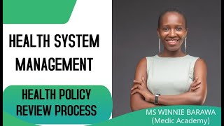 HEALTH POLICY REVIEW PROCESS HEALTH SYSTEMS MANAGEMENT [upl. by Felipa565]