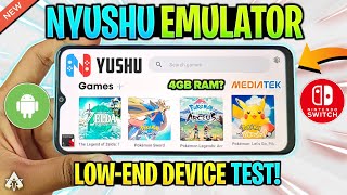 🔥 NYUSHU EMULATOR LOWEND DEVICE TEST NEW NINTENDO SWITCH EMULATOR ANDROID [upl. by Yttak139]