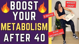 How To INCREASE METABOLISM After 40  SLOW METABOLISM SIGNS [upl. by Hughes]