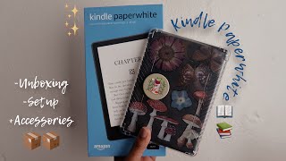 📖📦✨Kindle Paperwhite 11th generation 2022  unboxingsetup  accessories [upl. by Nuri]