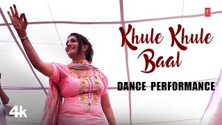 Khule Khule Baal  Sapna Choudhary Dance Performance  Masoom Sharma  New Haryanvi Video [upl. by Matless987]