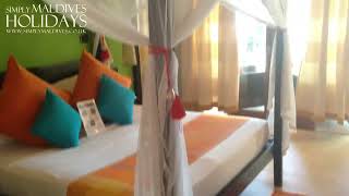 Vilamendhoo Beach Villa pre refurbishment Room Tour [upl. by Resor]