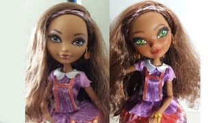 Ever After High Cedar Wood doll repaint [upl. by Abdul]