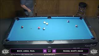 BUCK LINDA PAUL vs SHANE SCOTT DEAN  LITTLE DUTCH INN  TABLE 1  EvoSports [upl. by Ative672]