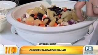 Unang Hirit Kitchen Hirit Chicken Macaroni Salad [upl. by Lexis]